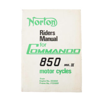 Nos Norton Commando Mk3 Riders Manual 06 6240