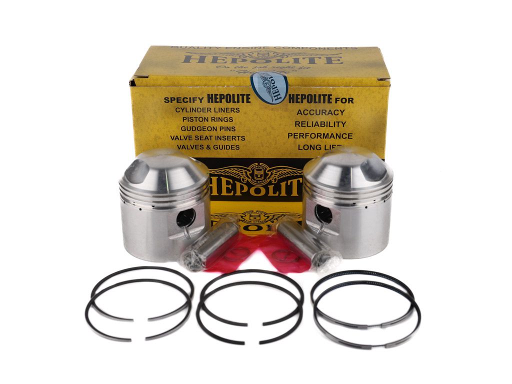 Triumph 650cc Hepolite Piston Set STD Britcycle Parts
