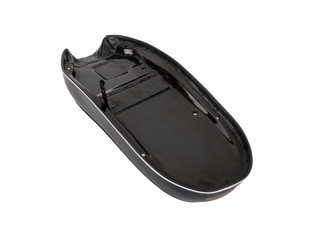 thumbnail image 2 of Black PVC Vinyl Dual Seat Cover For Triumph T100 TR6 T120 T150 | (82-9996) 2 of 4