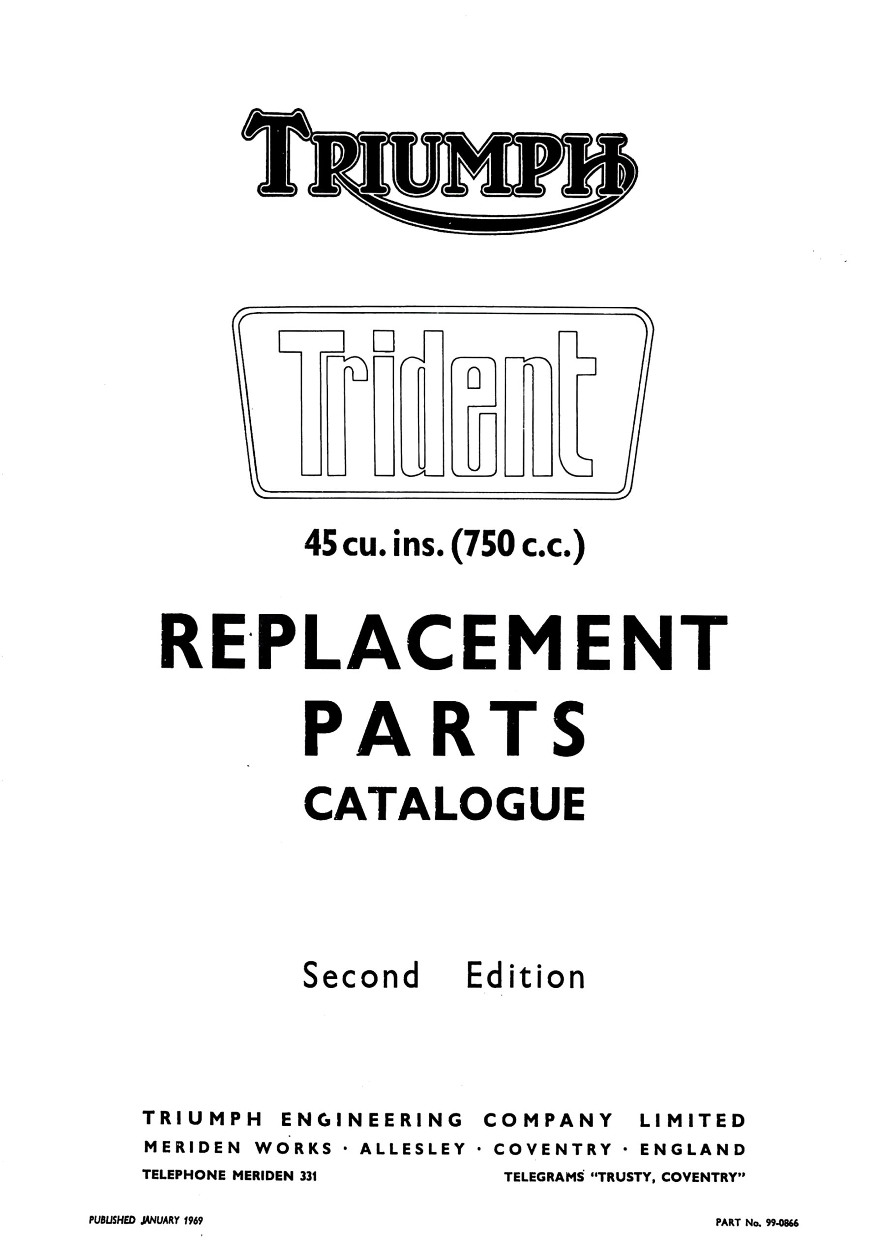 1969 Triumph T150 Spare Parts