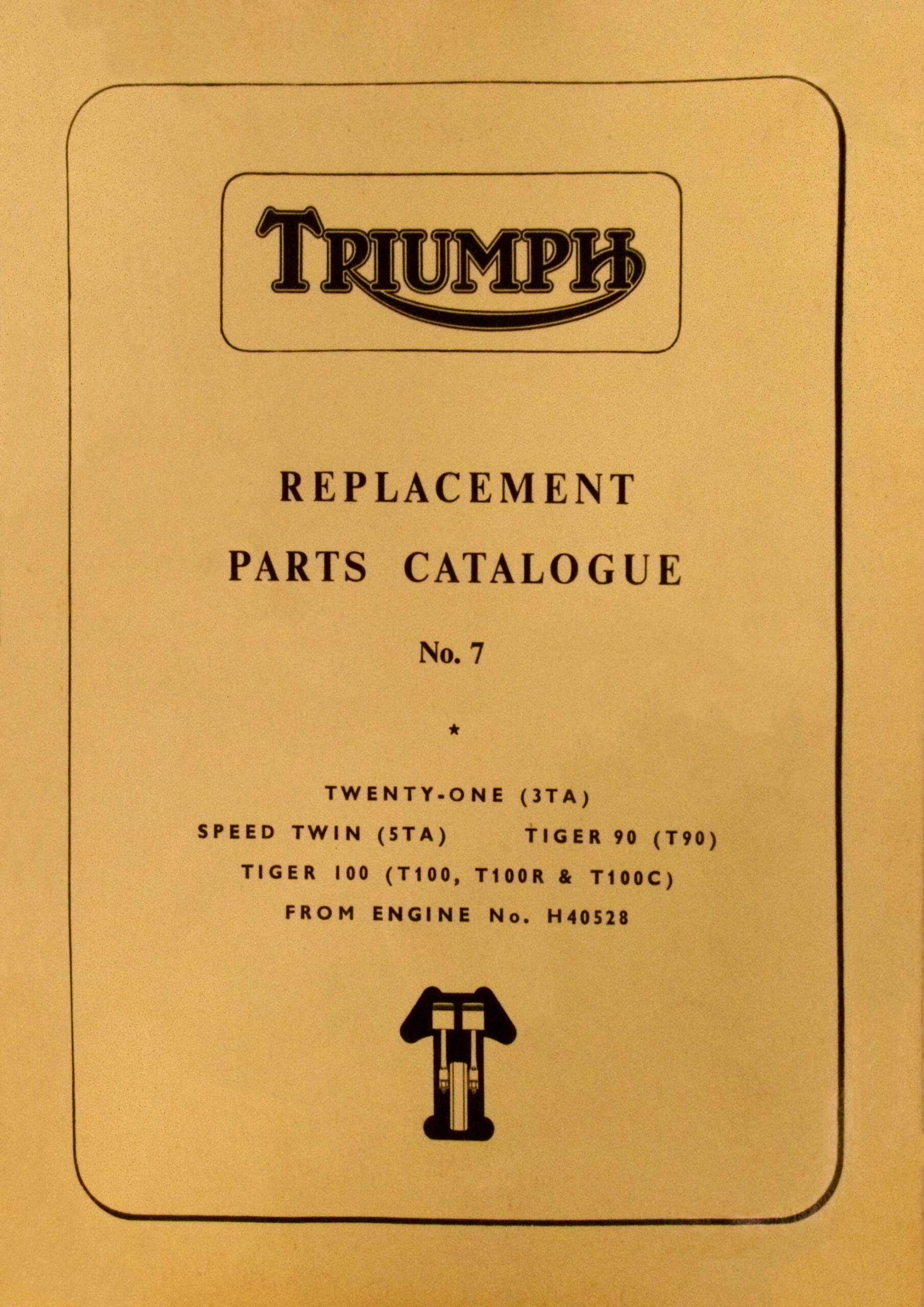 1966 Triumph 3TA 5TA T90 T100 Spare Parts