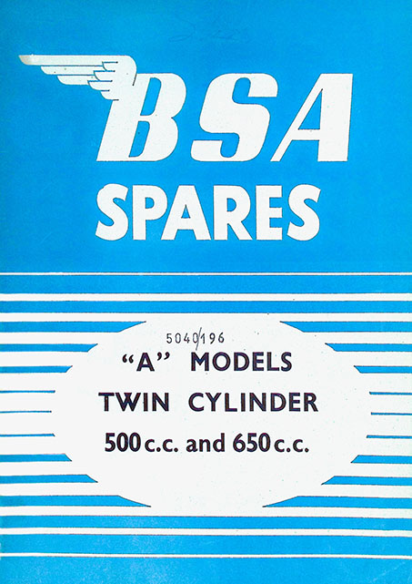 1954-1955 BSA A7 & A10 Spare Parts