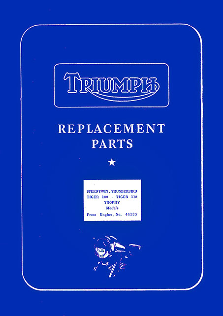1954 Triumph 5T, 6T, T100, T110, & TR5 Spare Parts