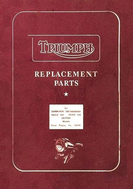 1955 Triumph 5T 6T T100 T110 TR5 Spare Parts