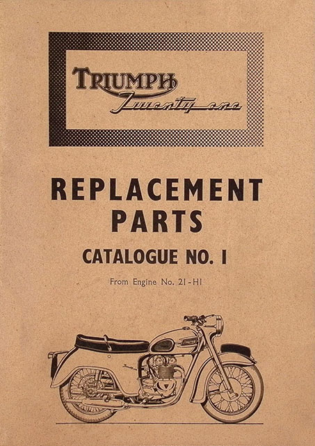 1957 Triumph 21 Spare Parts