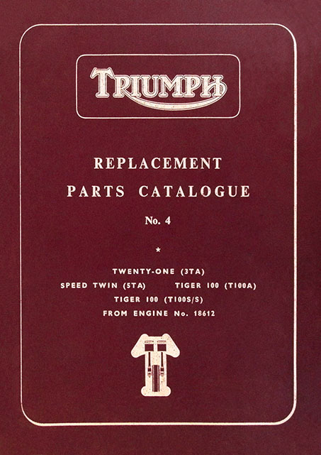 1961 Triumph 3TA 5TA T100 Spare Parts