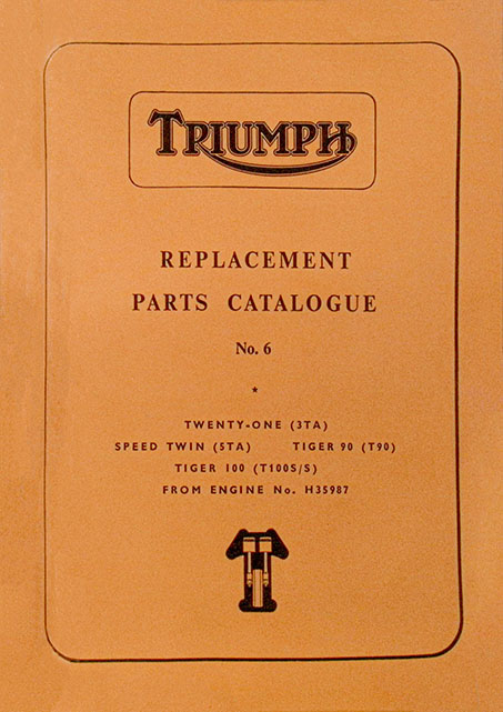 1965 Triumph 3TA 5TA T90 T100 Spare Parts