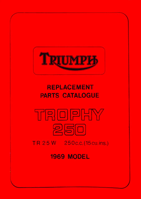 1969 Triumph TR25W Spare Parts