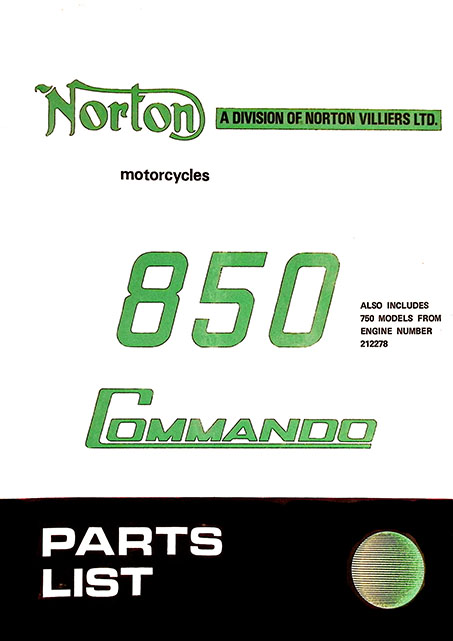 1973 Norton Commando Spare Parts