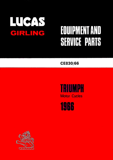 Lucas Triumph 1966 Equipment & Spare Parts