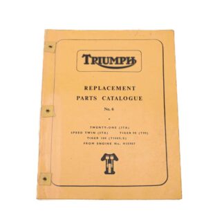 1965 Triumph 3ta 5ta T90 T100 Replacement Parts Catalogue