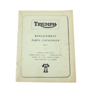 1966 Triumph 3ta 5ta T90 T100 Replacement Parts Catalogue