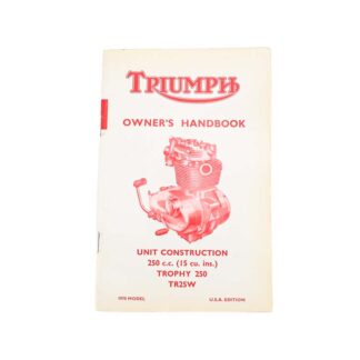 Nos 1970 Triumph Tr25w Owners Handbook 99 0895