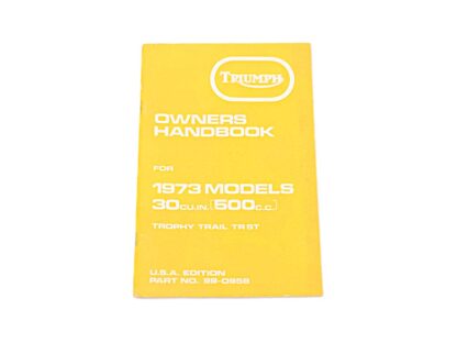 Nos 1973 Triumph Tr5t Owners Handbook 99 0958