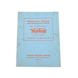 Norton Es2 Model 19 & Model 50 Maintenance Manual & Instruction Book