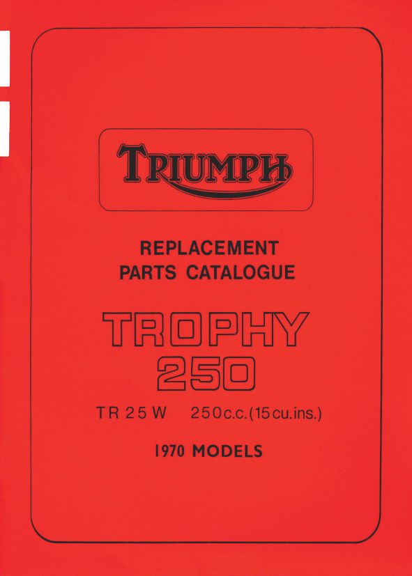 1970 Triumph TR25W Spare Parts