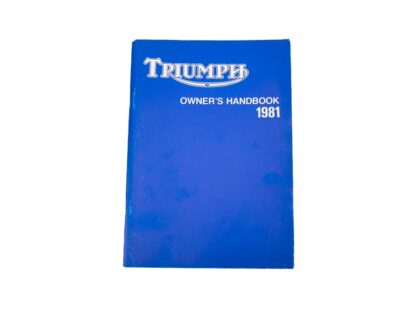 Nos 1981 Triumph Owners Handbook 60 7396