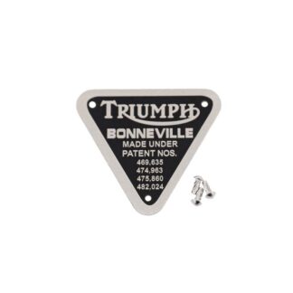 Triumph Bonneville Patent Plate 70 4016, E4016