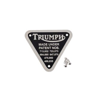 Triumph Patent Plate 70 4016, E4016