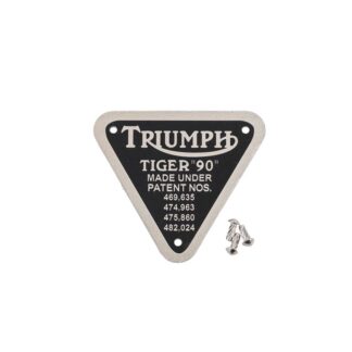 Triumph Tiger 90 Patent Plate 70 4016, E4016