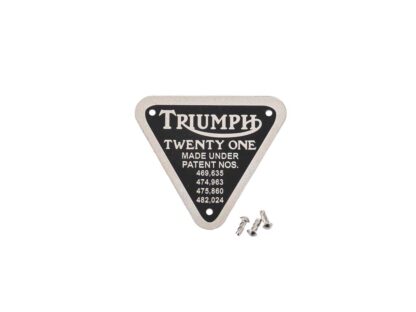 Triumph Twenty One Patent Plate 70 4016, E4016