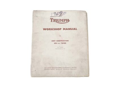 1969 1970 Triumph Workshop Manual 99 0889 1