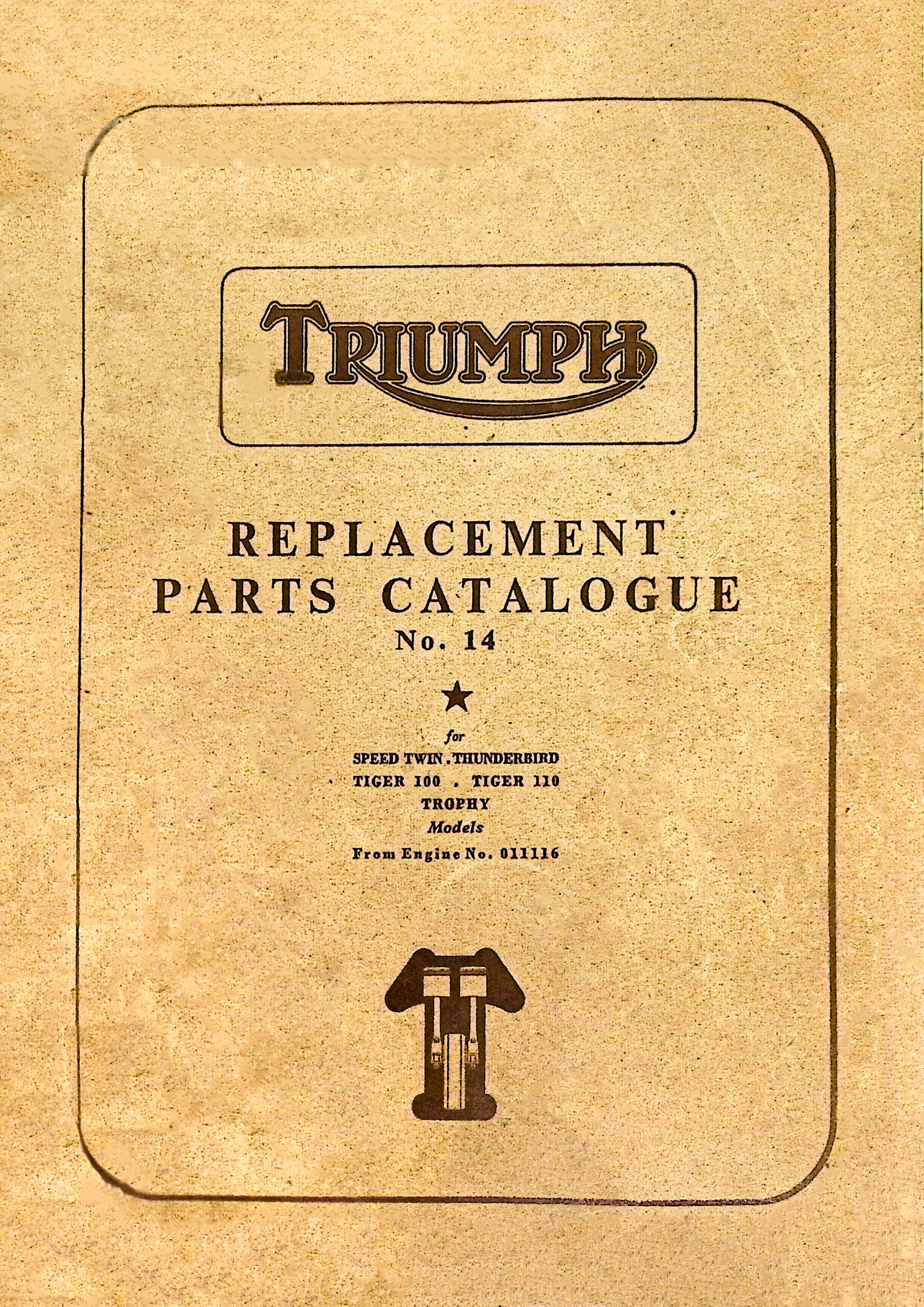 1958 Triumph 5T 6T T100 T110 TR6 Spare Parts