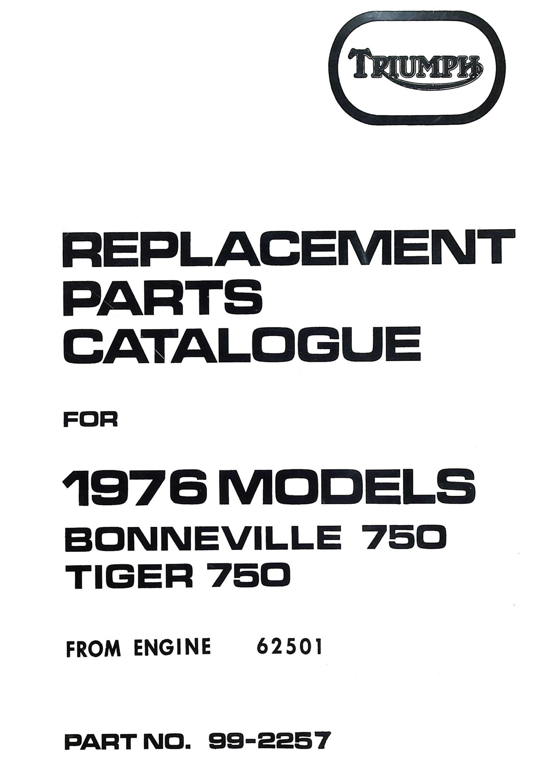 1976 Triumph T140 TR7 Spare Parts