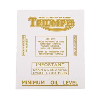 Triumph Pre Unit Transfer Set 1937 1952