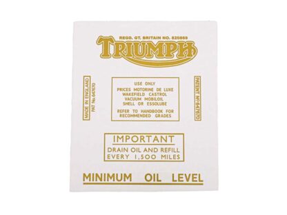 Triumph Pre Unit Transfer Set 1937 1952