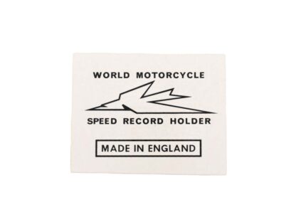 Triumph Speed Record Holder Transfer