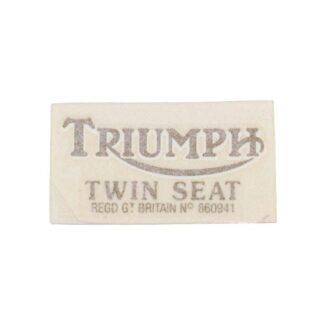 Triumph Twin Seat Decal