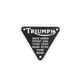 Triumph Patent Plate 70 4016, E4016 Black
