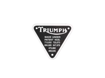 Triumph Patent Plate 70 4016, E4016 Black