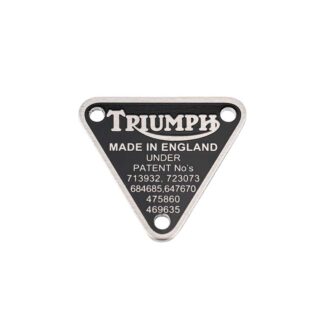 Triumph T150 T160 Patent Plate 70 8762, E8762