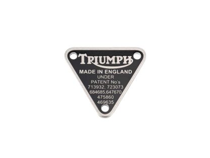Triumph T150 T160 Patent Plate 70 8762, E8762