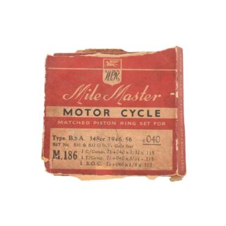 Nos Bsa B31 B32 Piston Rings +.040