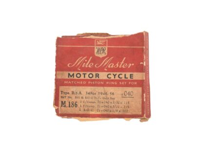 Nos Bsa B31 B32 Piston Rings +.040
