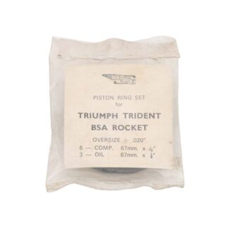 Nos Triumph Bsa T150 T160 A75 Piston Ring Set +.020
