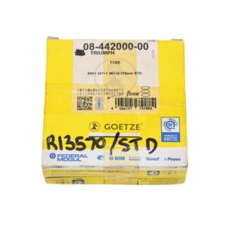 Triumph 5ta & T100 Piston Ring Set Std Goetze