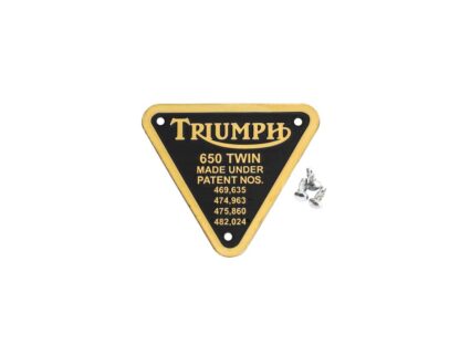 Triumph 650cc Twin Patent Plate 70 2909