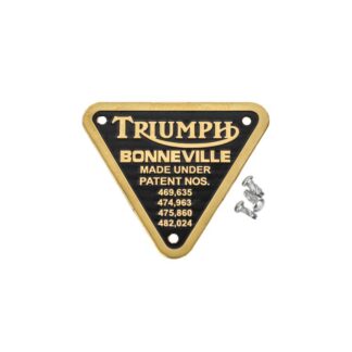 Triumph Bonneville Patent Plate 70 4016, E4016