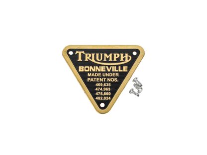 Triumph Bonneville Patent Plate 70 4016, E4016