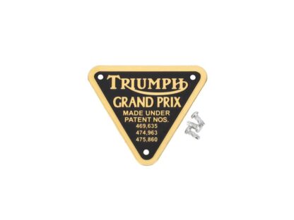 Triumph Grand Prix Patent Plate 70 4016, E4016