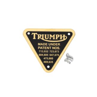 Triumph Patent Plate 70 4016, E4016