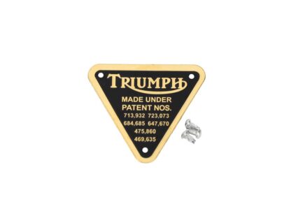 Triumph Patent Plate 70 4016, E4016