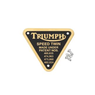 Triumph Speed Twin Patent Plate 70 1595, E1595