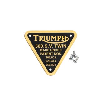 Triumph Trw Patent Plate 70 4016