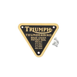 Triumph Thunderbird Patent Plate 70 4016, E4016