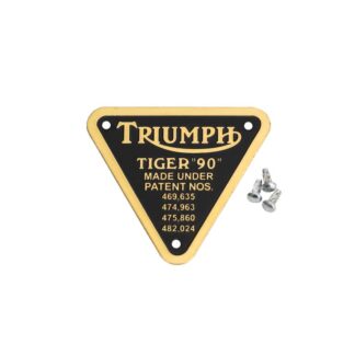 Triumph Tiger 90 Patent Plate 70 4016